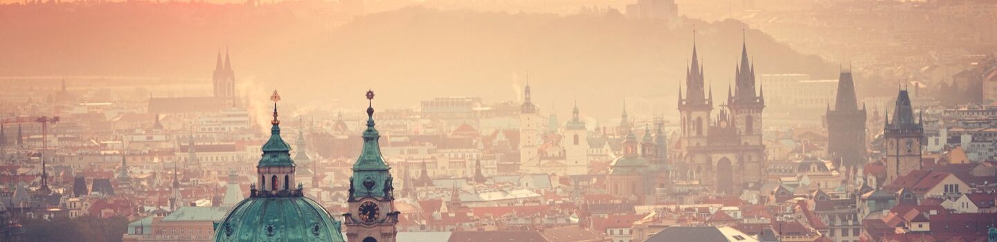Prager Altstadt bei Sonnenuntergang, Tschechische Republik.