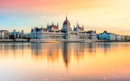 Parlament in Budapest an der Donau, Hauptstadt von Ungarn.