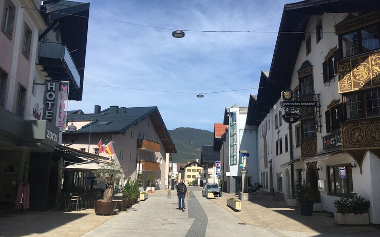 Anischt Fußgängerzone in Telfs