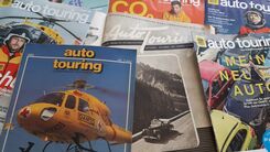 Titelseiten von verschiedenen auto touring Magazinen u.a. auch aus den Jahren 1948 und 1983