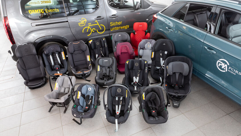 ÖAMTC-Kindersitztest Frühjahr 2024 ÖAMTC/Huger