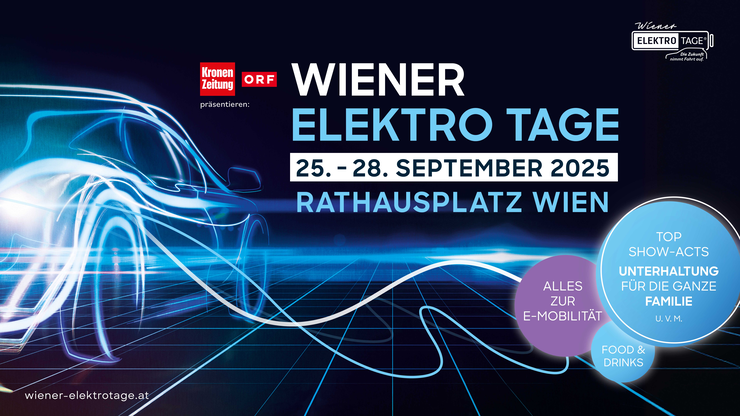 Informationen zu den Wiener Elektro Tagen 2025 am Rathausplatz Wien