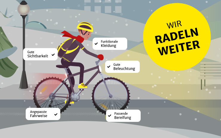 Sicherheit: Mit dem Fahrrad durch den Winter - Wissen