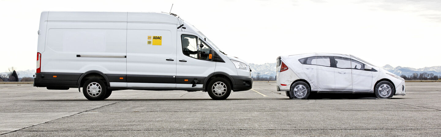 ÖAMTC testet Notbremssystem bei Klein-Lkw  ÖAMTC/Ralph Wagner