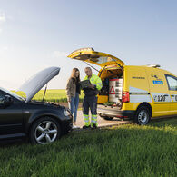 ÖAMTC-Pannenhilfe im Einsatz