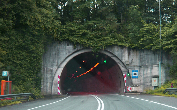 Citytunnel-Einfahrt in Bregenz