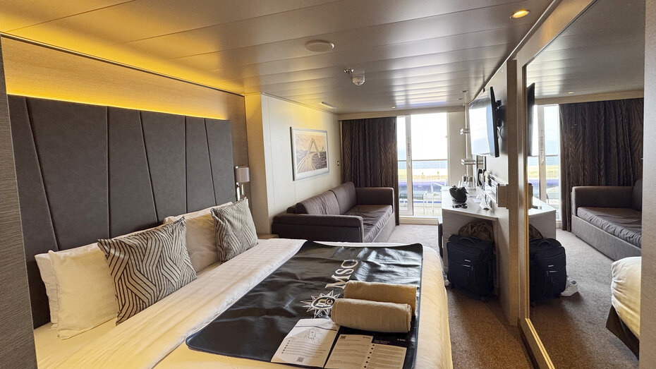 Eine Suite auf einem Kreuzfahrtschiff