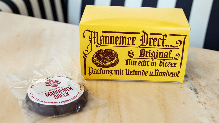 Mannemer Dreck: Verpackungsschachtel plus Schokotaler