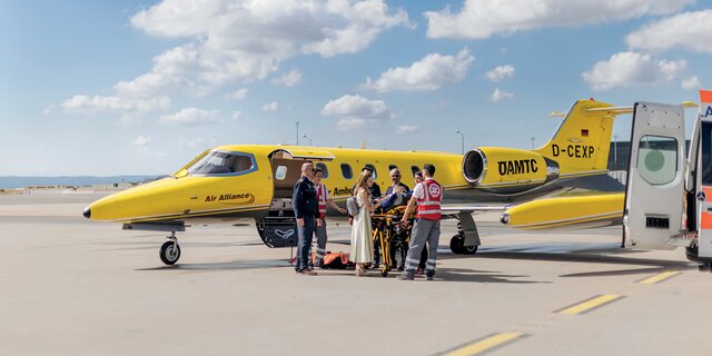 Ein Ambulanz-Jet des ÖAMTC.