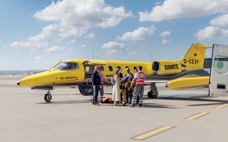 Ein Ambulanz-Jet des ÖAMTC.