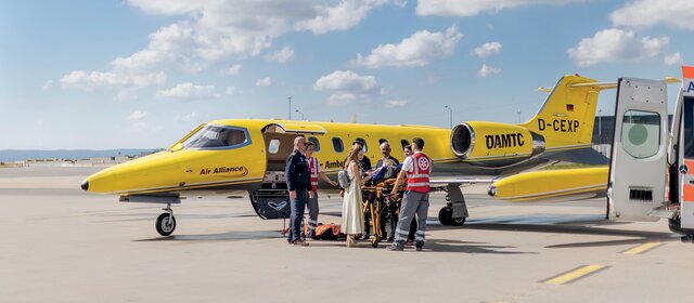 Ein Ambulanz-Jet des ÖAMTC.