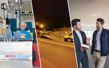 Collage von drei ÖAMTC Schutzbrief-Fällen.