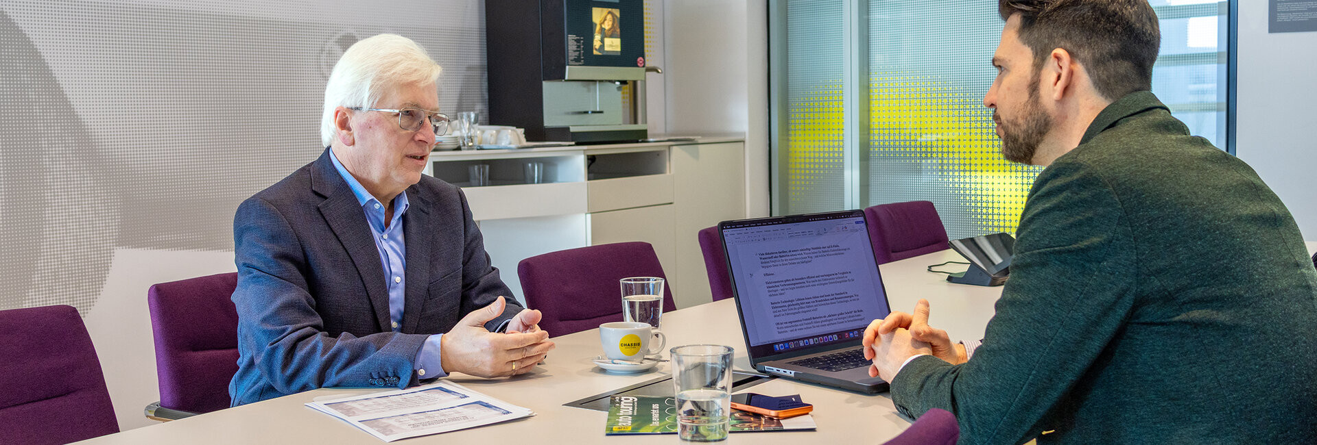 Professor Manfred Schrödl beim ÖAMTC während des Interviews mit Stephan Höckner