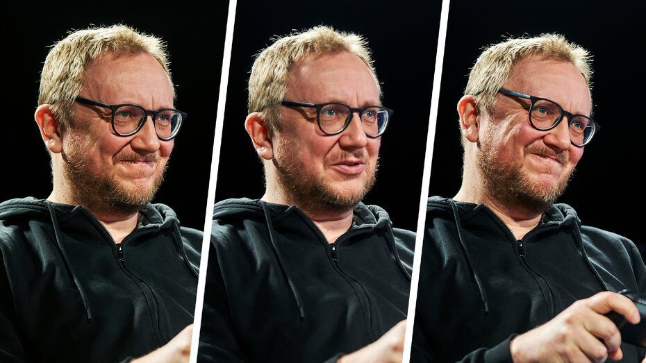 Bild von Redakteur Christoph Löger. Dreigeteilt, drei unterschiedliche Gesichtsausdrücke.