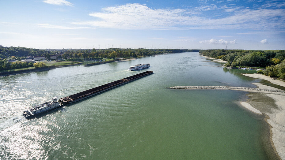Güterschifffahrt Donau auf der DOnau