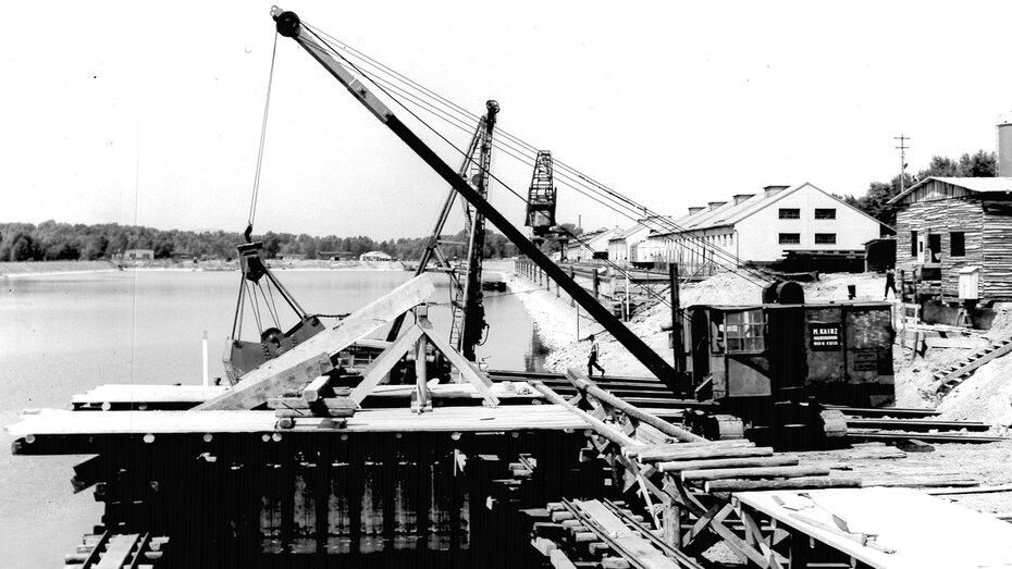 Historisches Bild Hafen Wien