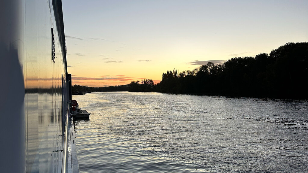 Sonnenuntergang auf der Seine