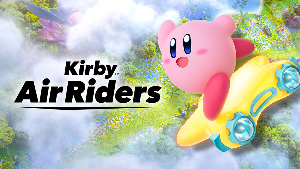 Startbildschirm von Kirby Air Riders