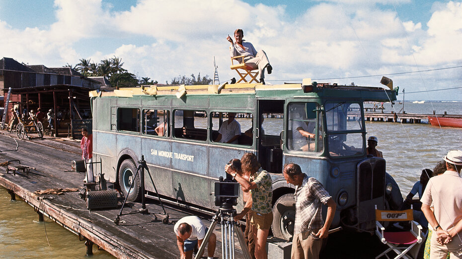 Der Rest des Doppeldeckerbusses