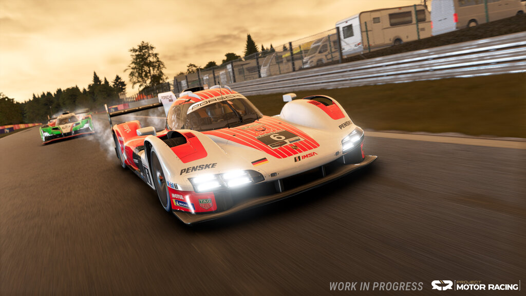 Screenshot aus Projekt Motor Racing.