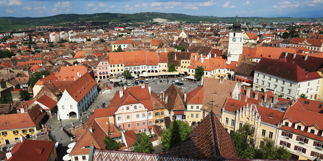 Sibiu (Hermannstadt), Rumänien, Siebenbürgen. Die Altstadt Stock