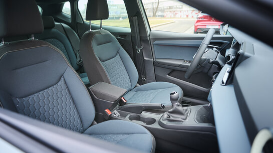 Fahrgastraum vorne im Seat Ibiza