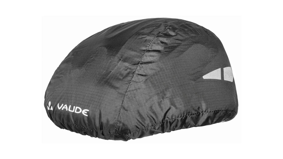 Produktbild von einem Regenschutzüberzug auf einem Fahrradhelm.