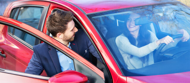 Carpool Ride Sharing. People Using Car Share