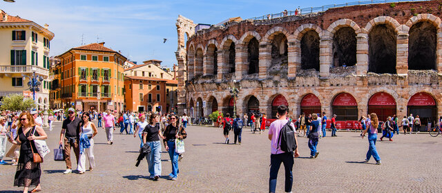 Stadtansicht von Verona in Italien