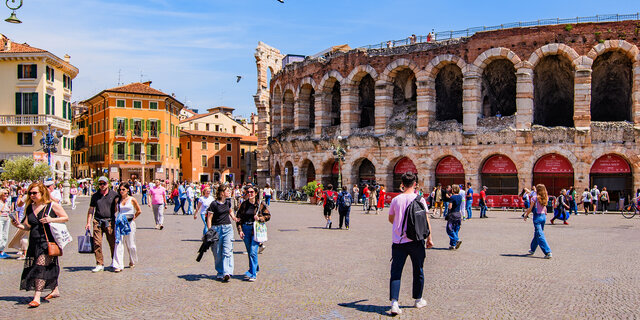Stadtansicht von Verona in Italien