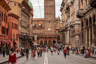 Stadtansicht von Bologna in Italien