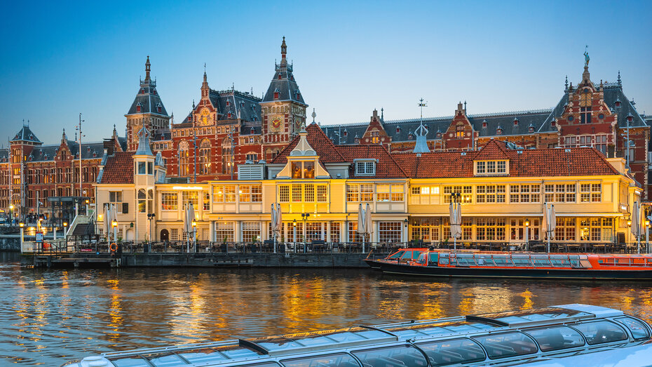 Stadtansicht von Amsterdam der Niederlande