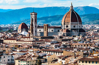 Stadtansicht von Florenz in Italien