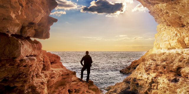 Beautiful landscapes it the Ocean Beach, New Zealand. Inspiring natural and travel background