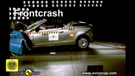 Crashtest VW Golf Cabrio 2011