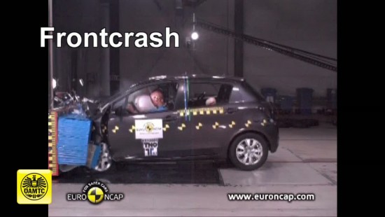 Crashtest Toyota Yaris 2011