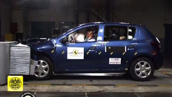 Crashtest Dacia Sandero 2013