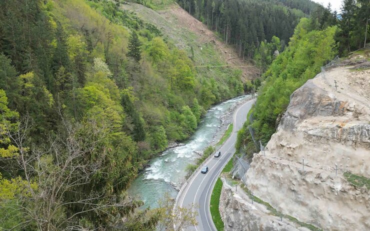 Bild der B99, Katschberg Straße in der Lieserschlucht.