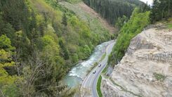 Bild der B99, Katschberg Straße in der Lieserschlucht.