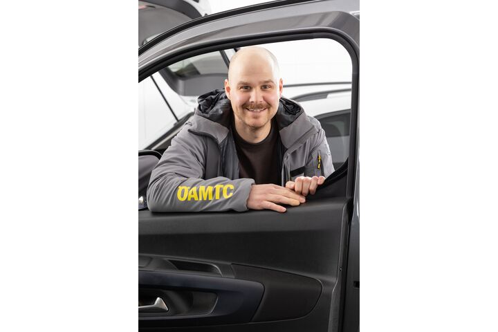 Männliche Person in Großaufnahme