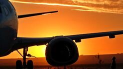 Flugzeug am Boden