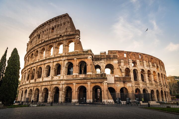Die Ruine einer alten Gladiatorenarena in Rom