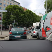 Stau rund um den Praterstern