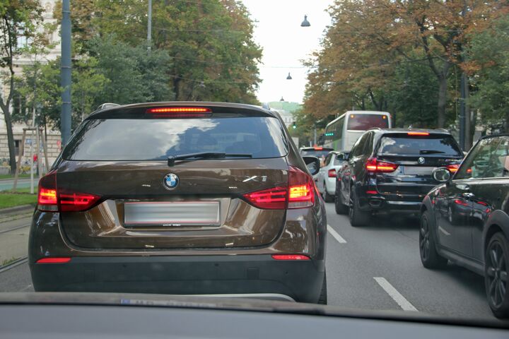 Bild von einem Stau im Wiener Stadtgebiet