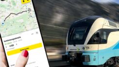 Am Handy-Display wird ein Button zum Ticket kaufen angezeigt.
