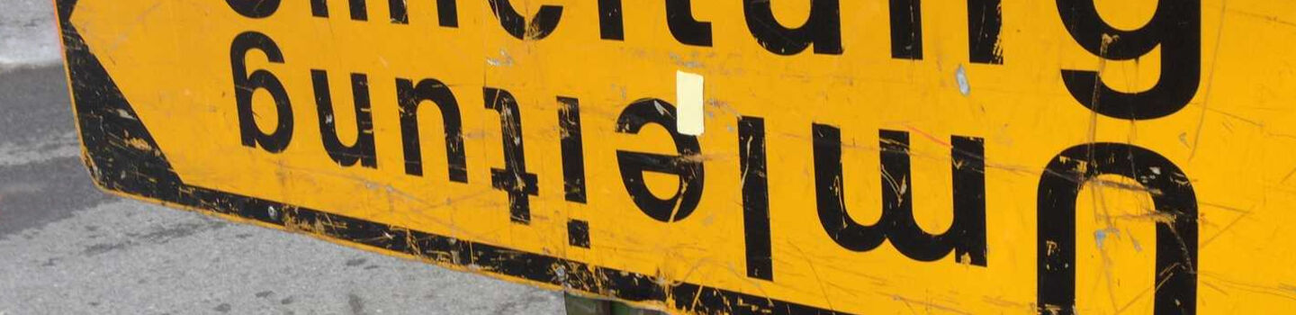 Ein Umleitungsschild