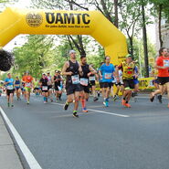 Marathonläuferinnen und Läufer auf der Ringstraße